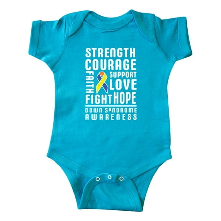 Inktastic Down Syndrome Awareness Strenth Courage Support Gift Baby Boy or Baby Girl Bodysuit
Inktastic Down Syndrome Awareness Strenth Courage Support Gift Baby Boy or Baby Girl Bodysuit