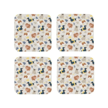Drink Coasters Set of 4 Cute Dog leaf Leather Coasters for Coffee Table Protector Heat Resistant Cute Coasters for Home Decor Housewarming Gifts Bar Kitchen 4 Inch Square
Drink Coasters Set of 4 Cute Dog leaf Leather Coasters for Coffee Table Protector Heat Resistant Cute Coasters for Home Decor Housewarming Gifts Bar Kitchen 4 Inch Square