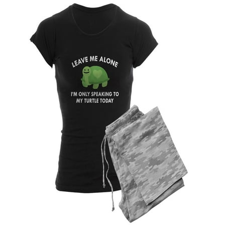 CafePress - Only Speaking To My Turtle - Women s Dark Pajamas