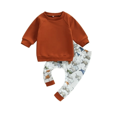 Ma&Baby Toddler Boys 2pcs Outfits Long Sleeve Pullover Sweatshirt and Elastic Casual Calf Print Pants Suit
Ma&Baby Toddler Boys 2pcs Outfits Long Sleeve Pullover Sweatshirt and Elastic Casual Calf Print Pants Suit