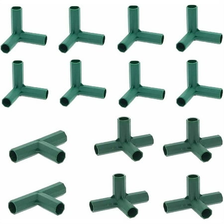 CPAN 14pcs Greenhouse Frame Connector PVC Fitting 3 Type Garden Frame Canes Connector
CPAN 14pcs Greenhouse Frame Connector PVC Fitting 3 Type Garden Frame Canes Connector