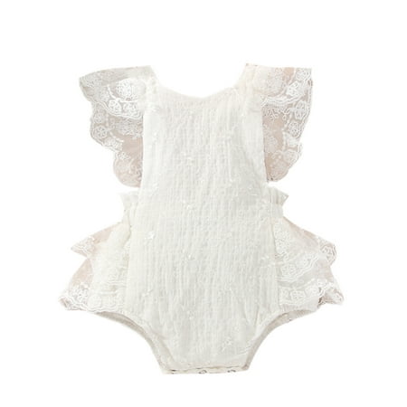 Binpure Baby Romper Floral Embroidery Lace Trim U-Neck Sleeveless Backless Bodysuit for Girls 0-24 Months
Binpure Baby Romper Floral Embroidery Lace Trim U-Neck Sleeveless Backless Bodysuit for Girls 0-24 Months