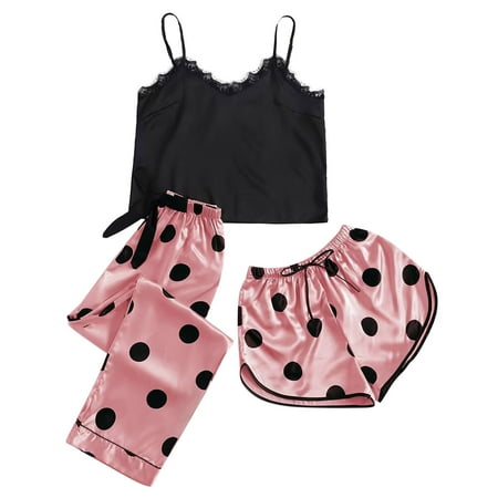 Women Printed Sleepwear Push Up 3PCS Sleeveless Shorts Set Homewear Underwear Suit Pajamas Nightwear Sleepwear Night-clothes Pajamas Nighty
Women Printed Sleepwear Push Up 3PCS Sleeveless Shorts Set Homewear Underwear Suit Pajamas Nightwear Sleepwear Night-clothes Pajamas Nighty