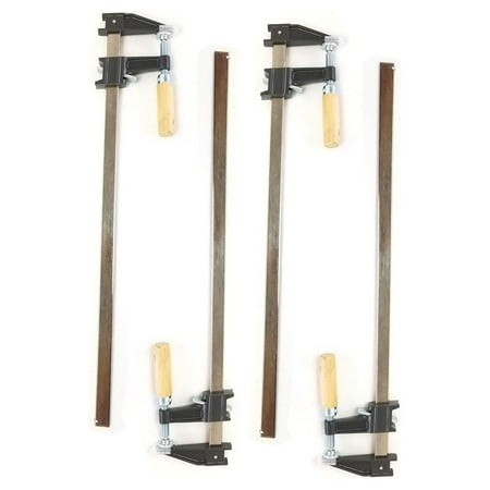 Set of 4-24 Steel Bar Clamp with Metal Ratcheting System and Quick Release Suitable for a Wide Range of Woodworking and Metalworking
Set of 4-24 Steel Bar Clamp with Metal Ratcheting System and Quick Release Suitable for a Wide Range of Woodworking and Metalworking