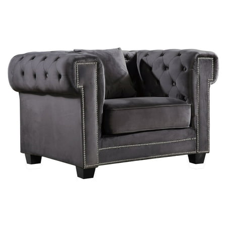 Meridian Furniture Inc Bowery Velvet Chair