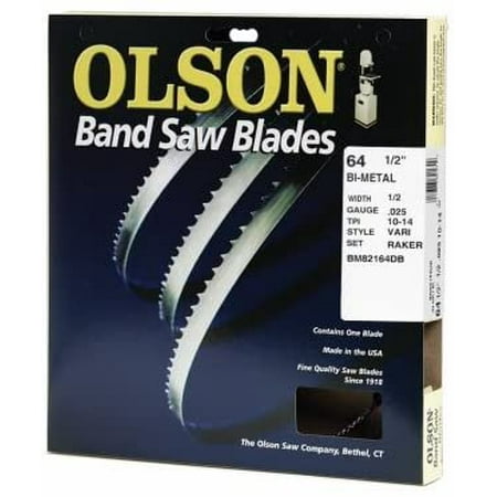 Olson Saw 82164 Bi-Metal Bandsaw Blade.5 x 64.5-In 10/14-TPI - Quantity 5