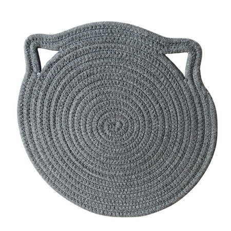 PUIYRBS Heat-Resisting Cotton Rope Placemat with Hanging Cartoon Cat Ears Easy to Rinse
PUIYRBS Heat-Resisting Cotton Rope Placemat with Hanging Cartoon Cat Ears Easy to Rinse