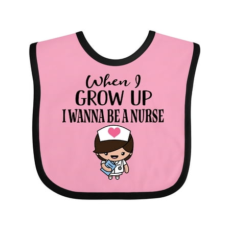 Inktastic Future Nurse Gift Baby Girl Gift Baby Girl Bib