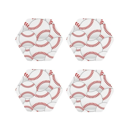 Drink Coasters Set of 4 Baseballs Leather Coasters for Coffee Table Protector Heat Resistant Cute Coasters for Home Decor Housewarming Gifts Bar Kitchen 4 Inch Hexagon
Drink Coasters Set of 4 Baseballs Leather Coasters for Coffee Table Protector Heat Resistant Cute Coasters for Home Decor Housewarming Gifts Bar Kitchen 4 Inch Hexagon