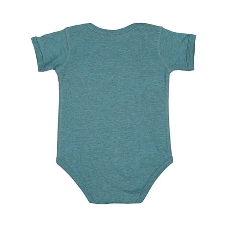 Rabbit Skins Infant Fine Jersey Bodysuit Surf Blackout - 12M
