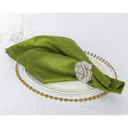 Wedding Linens Inc. (10pcs) 20 x 20 Crushed Crinkle Taffeta Napkins - Moss Green
Wedding Linens Inc. (10pcs) 20 x 20 Crushed Crinkle Taffeta Napkins - Moss Green