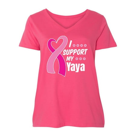 Inktastic Breast Cancer Awareness I Support My Yaya with Pink Ribbon Women s Plus Size V-Neck
Inktastic Breast Cancer Awareness I Support My Yaya with Pink Ribbon Women s Plus Size V-Neck