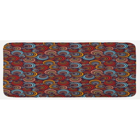 Abstract Kitchen Mat Circular Spiral Oval Geometric Round with Swirls Retro Graphic Plush Decorative Kitchen Mat with Non Slip Backing 47 X 19 Multicolor by Ambesonne
Abstract Kitchen Mat Circular Spiral Oval Geometric Round with Swirls Retro Graphic Plush Decorative Kitchen Mat with Non Slip Backing 47 X 19 Multicolor by Ambesonne