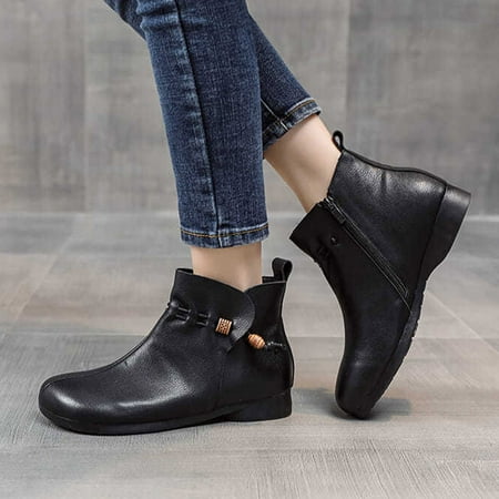BCMMKLPP Solid Shoes Retro Booties Round Zipper Comfortable Short Women Flat Toe Color Women s Boots Black 37
BCMMKLPP Solid Shoes Retro Booties Round Zipper Comfortable Short Women Flat Toe Color Women s Boots Black 37