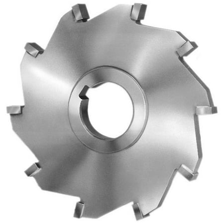 Super Tool 56938 5 in. dia. x 0.44 in. x 1.25 in. Arbor Hole Carbide Tipped Straight Tooth Side Milling Cutter for Cast Iron 10 Teeth 
Super Tool 56938 5 in. dia. x 0.44 in. x 1.25 in. Arbor Hole Carbide Tipped Straight Tooth Side Milling Cutter for Cast Iron 10 Teeth