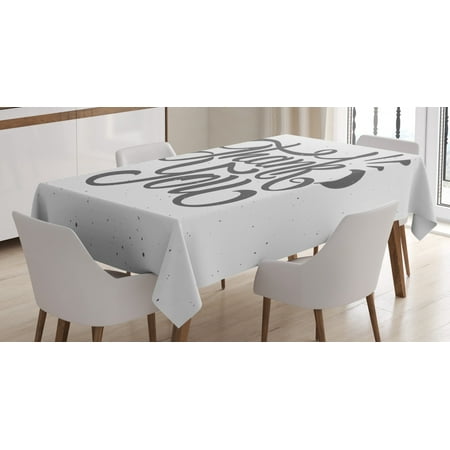 Thank You Tablecloth Spots Funky Dramatic Font Artwork Thankful Gratitude Inscription Message Rectangular Table Cover for Dining Room Kitchen 60 X 90 Pearl and Dark Grey by Ambesonne
Thank You Tablecloth Spots Funky Dramatic Font Artwork Thankful Gratitude Inscription Message Rectangular Table Cover for Dining Room Kitchen 60 X 90 Pearl and Dark Grey by Ambesonne