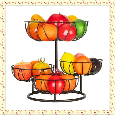 4-Tier Metal Round Fruit Basket Freestanding Decorative Organizer 0for Kitchen Counter (Bronze)
4-Tier Metal Round Fruit Basket Freestanding Decorative Organizer 0for Kitchen Counter (Bronze)