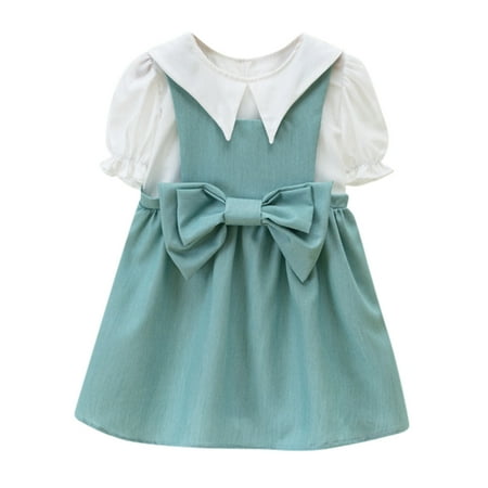 BSDHBS Girl Summer Clothes Kids Toddler Baby Girls Short Bubble Sleeve Solid Tops Bowknot Suspender Skirt 2PCS Set
BSDHBS Girl Summer Clothes Kids Toddler Baby Girls Short Bubble Sleeve Solid Tops Bowknot Suspender Skirt 2PCS Set