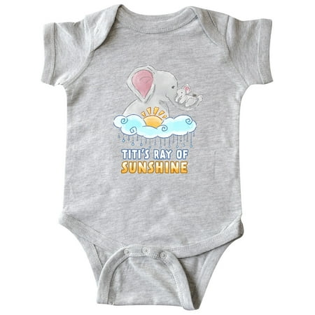 Inktastic Titi s Ray of Sunshine Cute Elephants Rainclouds and Sun Gift Baby Boy or Baby Girl Bodysuit
Inktastic Titi s Ray of Sunshine Cute Elephants Rainclouds and Sun Gift Baby Boy or Baby Girl Bodysuit