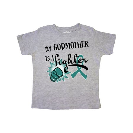 Inktastic Ovarian Cancer Awareness My Godmother is a Fighter Gift Toddler Boy or Toddler Girl T-Shirt
Inktastic Ovarian Cancer Awareness My Godmother is a Fighter Gift Toddler Boy or Toddler Girl T-Shirt