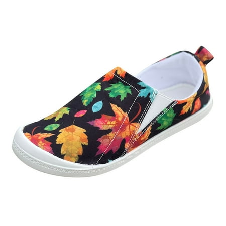 GNEIKDEING Ladies Lazy Slip On Casual Shoes Maple Leaf Pumpkin Pattern Low Top Shoes Soft Sole M age Flat Sneakers Casual Gift on Clearance
GNEIKDEING Ladies Lazy Slip On Casual Shoes Maple Leaf Pumpkin Pattern Low Top Shoes Soft Sole M age Flat Sneakers Casual Gift on Clearance