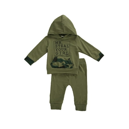 Canrulo Toddler Baby Boys Sweatsuit Clothes Long Sleeve Camouflage Hoodie Tops Pants Fall Winter Outfits Tracksuit Army Green 2-3 Years
Canrulo Toddler Baby Boys Sweatsuit Clothes Long Sleeve Camouflage Hoodie Tops Pants Fall Winter Outfits Tracksuit Army Green 2-3 Years