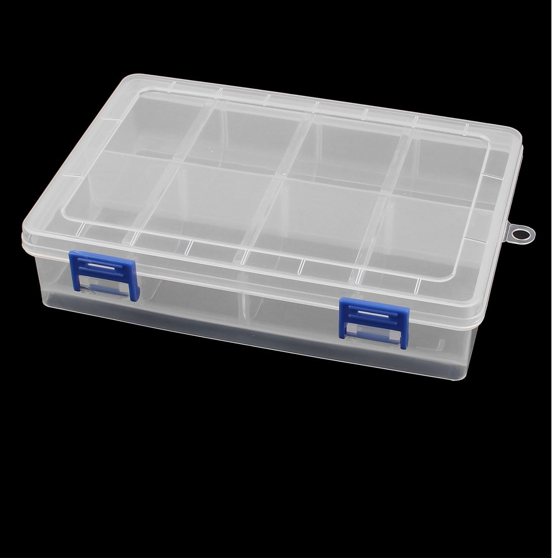 Clear Plastic Detachable 8 Grid Screws Electronic Parts Storage