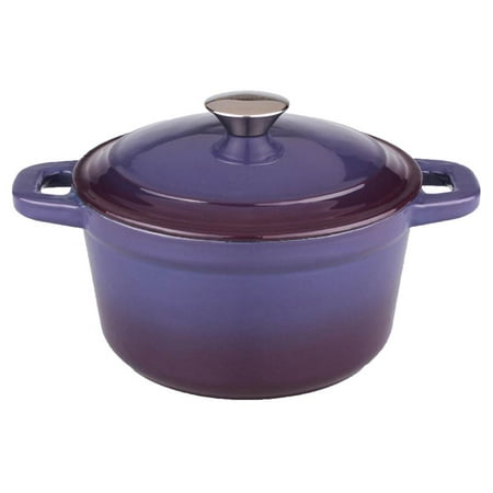 Round Covered Dutch Oven in Purple