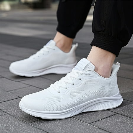 Cathalem Mens Shoes Mesh Breathable Lace Up Solid Color Casual Fashion Simple Shoes Running Shoes Men s 574v2 Sneaker White 11
Cathalem Mens Shoes Mesh Breathable Lace Up Solid Color Casual Fashion Simple Shoes Running Shoes Men s 574v2 Sneaker White 11