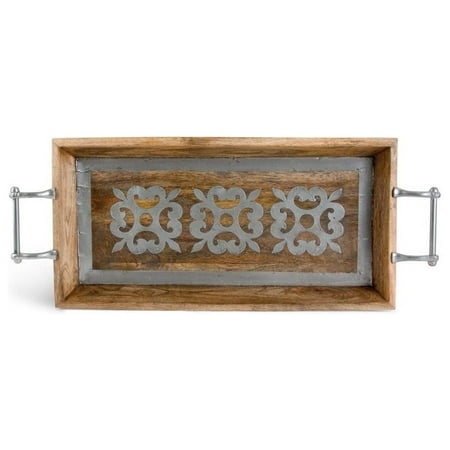 CintBllTer 30 Wood Tray with Metal Other Decor 29.2InL x 11.8InW x 3InH Light Brown 
CintBllTer 30 Wood Tray with Metal Other Decor 29.2InL x 11.8InW x 3InH Light Brown