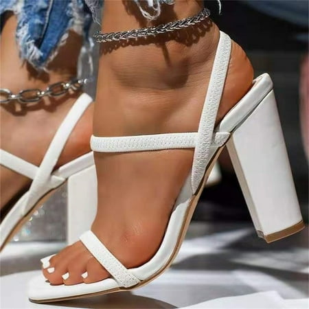 Zpanxa Womens Sandals Summer New Style Square Toe Thick High Heels Increase Women s Sandals Wedge Sandals for Women White 36
Zpanxa Womens Sandals Summer New Style Square Toe Thick High Heels Increase Women s Sandals Wedge Sandals for Women White 36