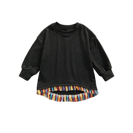 Yinyinxull Toddler Baby Girls Color Block Sweatshirt Casual Long Sleeve Round Neck Pullover Black 4-5 Years
Yinyinxull Toddler Baby Girls Color Block Sweatshirt Casual Long Sleeve Round Neck Pullover Black 4-5 Years