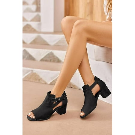 XWQWJH Women Buckle Peep Toe Low Block Heel Ankle Booties Boots Sandals Shoes Size
XWQWJH Women Buckle Peep Toe Low Block Heel Ankle Booties Boots Sandals Shoes Size
