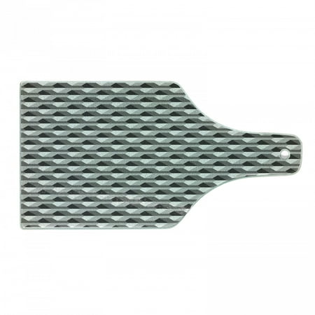 Geometric Cutting Board Concrete Geometric Patterns with Odd Minimalist Linked Shapes Image Print Tempered Glass Cutting and Serving Board Wine Bottle Shape Grey Black White by Ambesonne
Geometric Cutting Board Concrete Geometric Patterns with Odd Minimalist Linked Shapes Image Print Tempered Glass Cutting and Serving Board Wine Bottle Shape Grey Black White by Ambesonne