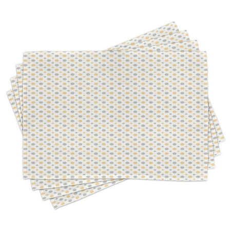 Vintage Placemats Set of 4 Big and Small Dots Shabby Colors Simple Retro Style Symmetric Pattern Washable Fabric Place Mats for Dining Room Kitchen Table Decor Orange White Cadet Blue by Ambesonne
Vintage Placemats Set of 4 Big and Small Dots Shabby Colors Simple Retro Style Symmetric Pattern Washable Fabric Place Mats for Dining Room Kitchen Table Decor Orange White Cadet Blue by Ambesonne