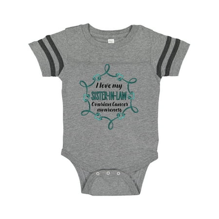 Inktastic I Love My Sister-in-law Ovarian Cancer Awareness Gift Baby Boy or Baby Girl Bodysuit
Inktastic I Love My Sister-in-law Ovarian Cancer Awareness Gift Baby Boy or Baby Girl Bodysuit