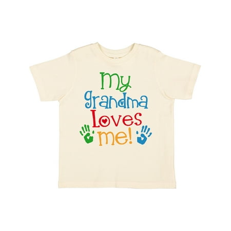 Inktastic My Grandma Loves Me Gift Toddler Boy or Toddler Girl T-Shirt