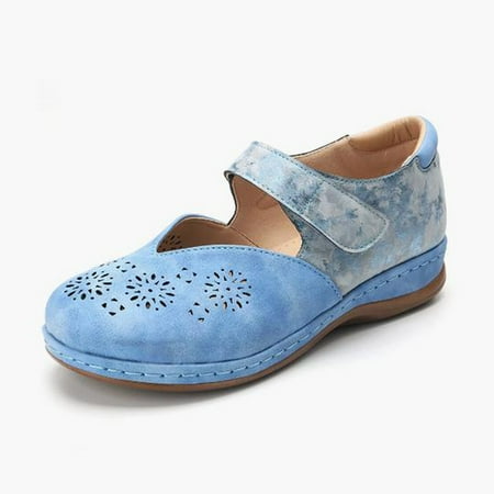 Aayomet Summer Sandals Women s Hollow Retro Toe Heel Bag Solid Round Color Casual Heel Buckle Sandals Women s sandals Blue 37
Aayomet Summer Sandals Women s Hollow Retro Toe Heel Bag Solid Round Color Casual Heel Buckle Sandals Women s sandals Blue 37