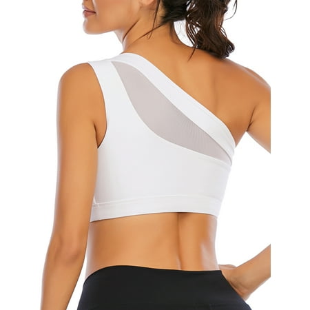 Womens Sexy One Shoulder Sports Bra Workout Tops Cute Yoga Bra Medium Support for Running Athletic Gym Fitness
Womens Sexy One Shoulder Sports Bra Workout Tops Cute Yoga Bra Medium Support for Running Athletic Gym Fitness