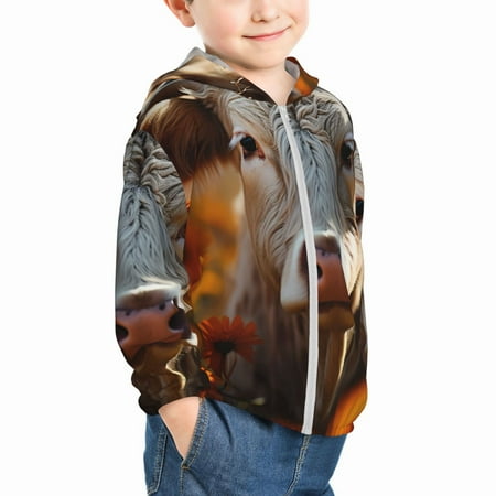 Uemuo Sunflower Cow In Flower Field Pattern Rash Guard for Boys Girls Long Sleeve Swim Shirts UPF 50+ UV Sun Protection Hooded Fishing Shirt with Pocket for Kid-4 Years
Uemuo Sunflower Cow In Flower Field Pattern Rash Guard for Boys Girls Long Sleeve Swim Shirts UPF 50+ UV Sun Protection Hooded Fishing Shirt with Pocket for Kid-4 Years