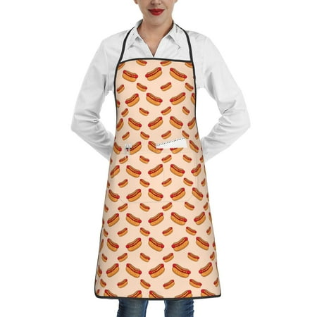 Pofeuu Hot Dog 2 Print Aprons with Pockets Cute Aprons for Kitchen Cooking Server Barber Chef Apron
Pofeuu Hot Dog 2 Print Aprons with Pockets Cute Aprons for Kitchen Cooking Server Barber Chef Apron