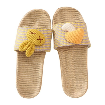 Fsqjgq Slippers for Women Hard Sole Slip On Women House Shoes Home Slippers Flip Flops Flax Slippers Ladies Footwear Unisex Flat Shoes Indoor Bedroom Slippers for Women Arch Support Yellow 39
Fsqjgq Slippers for Women Hard Sole Slip On Women House Shoes Home Slippers Flip Flops Flax Slippers Ladies Footwear Unisex Flat Shoes Indoor Bedroom Slippers for Women Arch Support Yellow 39