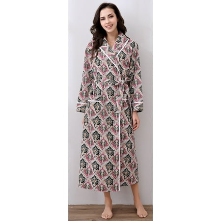 Richie House Women s Cotton Sleepwear Pajama Bathrobe RHW2737-C-S 
Richie House Women s Cotton Sleepwear Pajama Bathrobe RHW2737-C-S