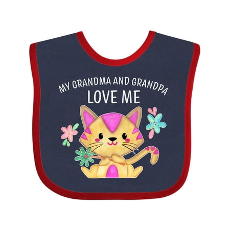 Inktastic My Grandma and Grandpa Love Me with Cute Kitten and Flowers Gift Baby Boy or Baby Girl Bib
Inktastic My Grandma and Grandpa Love Me with Cute Kitten and Flowers Gift Baby Boy or Baby Girl Bib