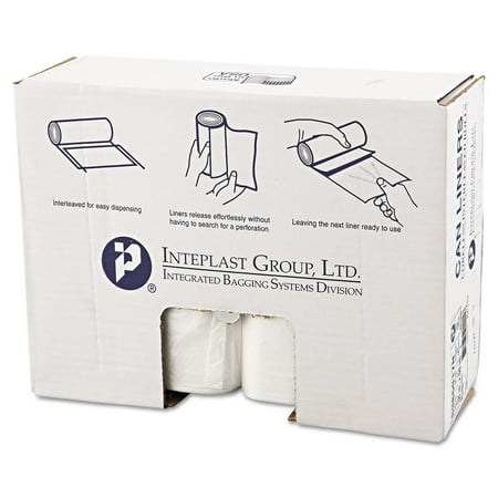 Inteplast Group S386017N 60-Gallon 17 Microns 38 in. x 60 in. High-Density Interleaved Commercial Can Liners - Clear (200-Piece/Carton)
Inteplast Group S386017N 60-Gallon 17 Microns 38 in. x 60 in. High-Density Interleaved Commercial Can Liners - Clear (200-Piece/Carton)