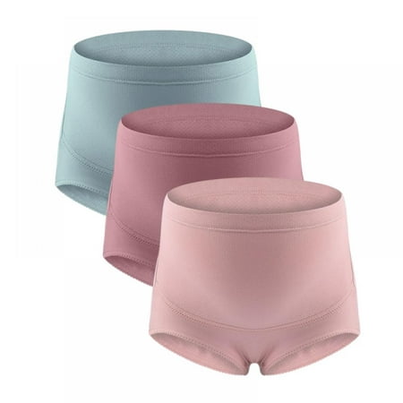 

Women s Plus Size Maternity Panties High Cut Cotton Over Bump Underwear Brief - Sizes Medium to 5X-Large 3 Pack
