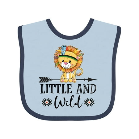 Inktastic Little and Wild Tribal Lion Gift Baby Boy or Baby Girl Bib
