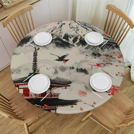 Autua Pagoda Birds Round Table Cover Stain Resistant and Washable Perfect for Indoor and Outdoor Use Kitchen Dining Wedding Parties with Elastic Edge 100% Polyester Fiber 38 -42
Autua Pagoda Birds Round Table Cover Stain Resistant and Washable Perfect for Indoor and Outdoor Use Kitchen Dining Wedding Parties with Elastic Edge 100% Polyester Fiber 38 -42