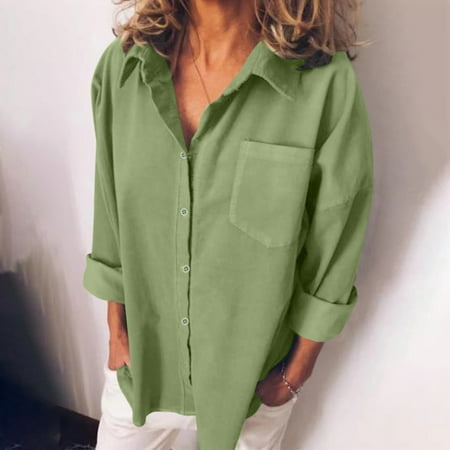 UDAXB Clearance Womens Blouses Dressy Long Sleeve Solid Chemise Casual Women Loose Henley Blouses Green 4XL
UDAXB Clearance Womens Blouses Dressy Long Sleeve Solid Chemise Casual Women Loose Henley Blouses Green 4XL