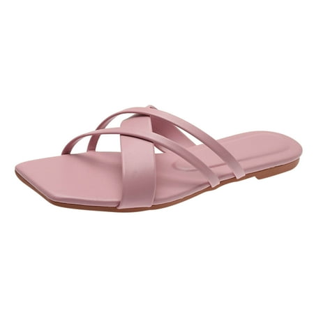 Funicet Slides for Women Women s Flat Shoes Ladies Beach Sandals Summer Non-Slip Causal Slippers Pink 42
Funicet Slides for Women Women s Flat Shoes Ladies Beach Sandals Summer Non-Slip Causal Slippers Pink 42